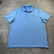 Polo Ralph Lauren Shirt Mens Extra Large Blue Golf Performance Pony