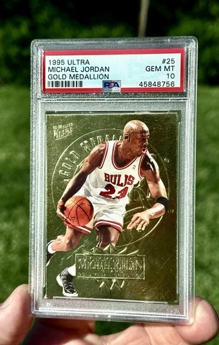 1995 ULTRA MICHAEL JORDAN GOLD MEDALLION PSA 10 POP 26 