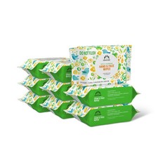 Mama Bear Baby Hand  Face Wipes Unscented 180 Ct 9x20 Gentle Hypoallergenic