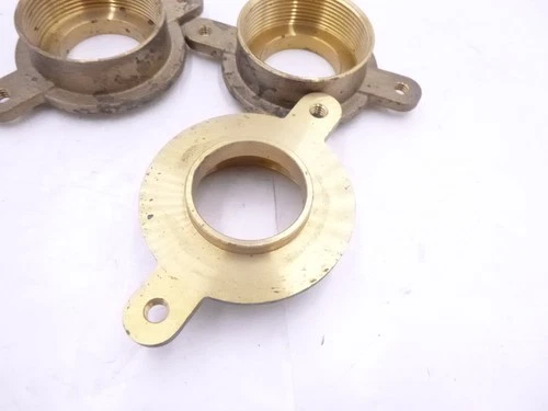 3 Pack Jones Stephens 2" IPS x 4-1/2" Brass Urinal Flange F10005 IPS SEE DESC - Picture 3 of 3