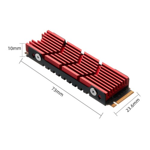 M.2 Heatsink NVME 2280 SSD Cooler With 3 Thermal Pads For PC For For M.2 NEW - Afbeelding 2 van 12