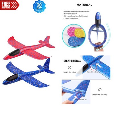Large 17.5'' Foam Airplane Set - Outdoor Sport Toys for Encouraging Healthy Play