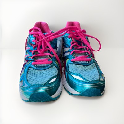 ASICS Gel Nimbus 16 Iridescent SZ9~EURO 40.5 RARE Capri Blue Blur