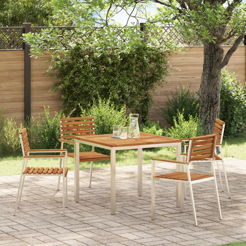 Sedia Pieghevole Boston In Legno Di Acacia – 2 Pezzi – Dimensioni 59x43x88 Cm – Arredo Esterno