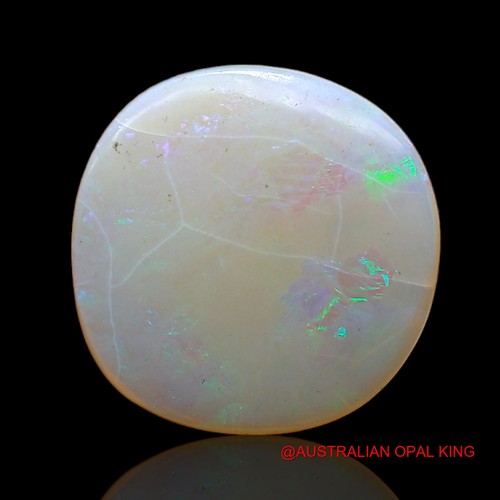 Natural Fire Opal Artisan Necklace Supply Oval Cabochon 4.00 Cts 14x14x3 mm - Picture 5 of 11