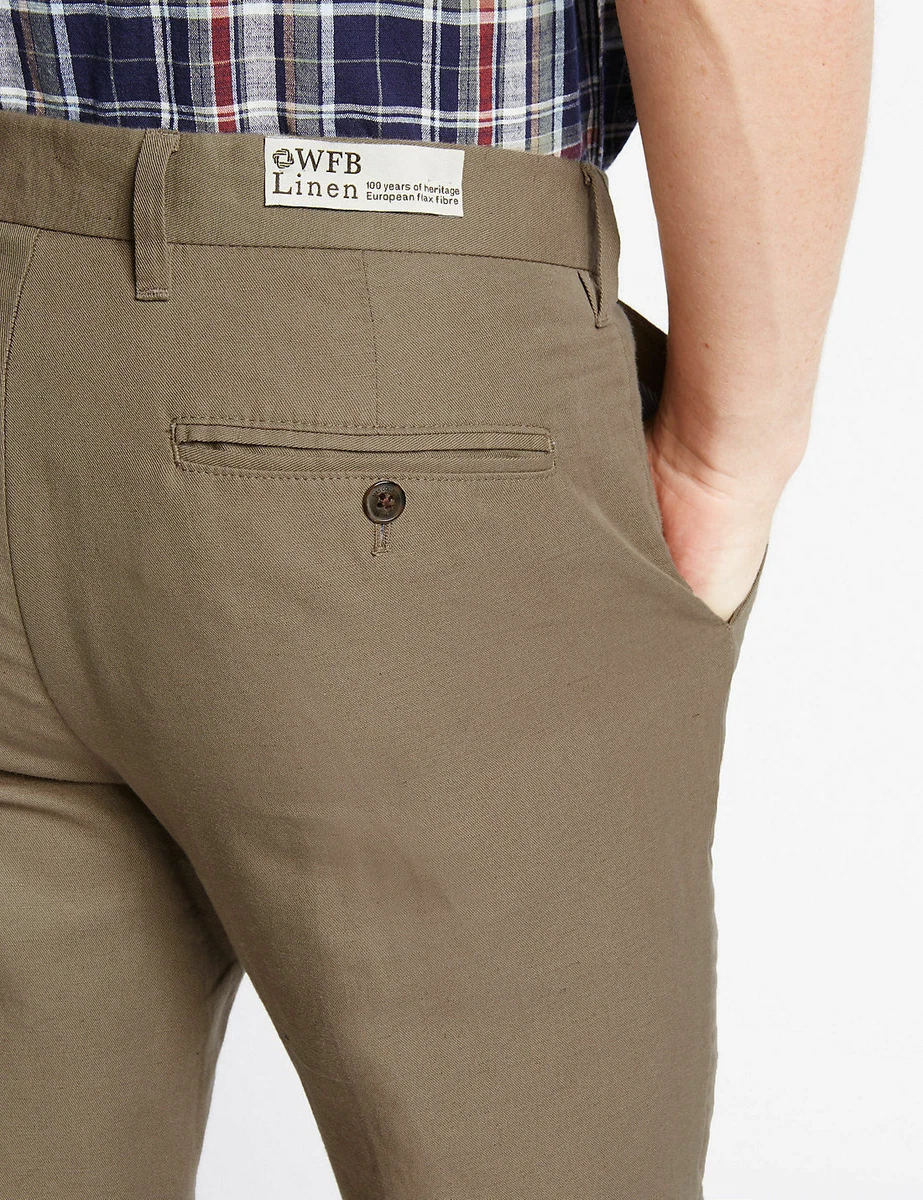 Linen trousers deals mens m&s