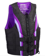O'Brien Impulse Women's Life Jacket, US Coast Guard Approved Purple XS