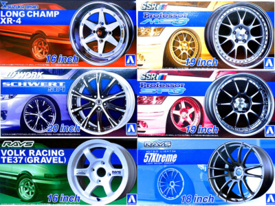 Aoshima Wheels Plastic Model Kit 1/24 Tuned Parts Series | eBay UK