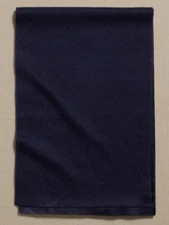 NEW Banana Republic ALTA Double Face Italian Cashmere Wood Scarf Navy Blue $125