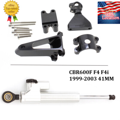 For Honda CBR600F F4 F4i 1999-2003 FXCNC Steering Damper Bracket Mount Hardware