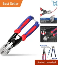 Lightweight Mini Bolt Cutter 8-Inch with Comfort Grip - Ideal for Thin Cables