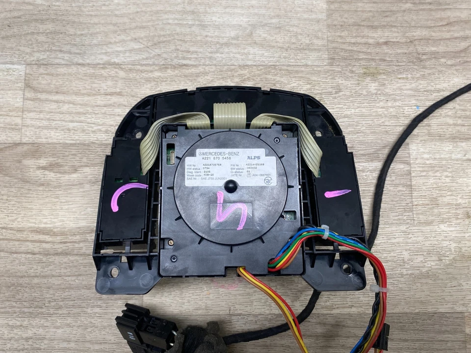 MERCEDES BENZ W221 S550 CL500 S63 CL63 OEM PERILLA INTERRUPTOR CONTROL MULTIFUNCIONAL Foto 3 de 4