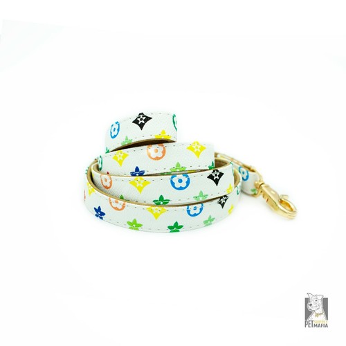 Luxury Leather Designer Dog Collar In XS, S, M, L, XL (Optional Leash Available) - Picture 26 of 43