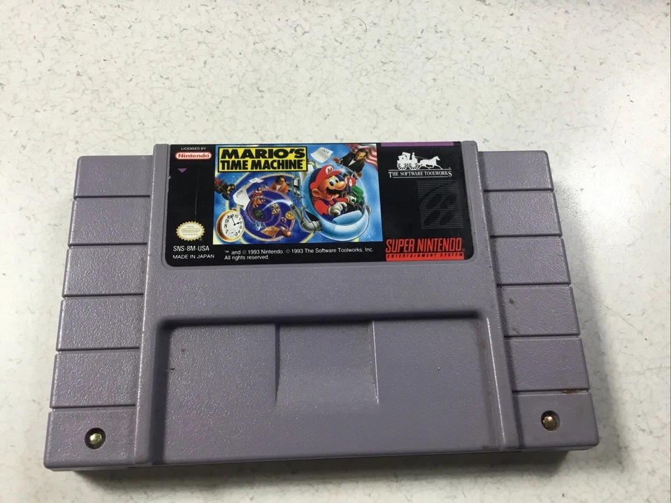 Super Mario World All Stars 3 Nintendo Games Time Machine Falta 1991-1992 Foto 3 de 4
