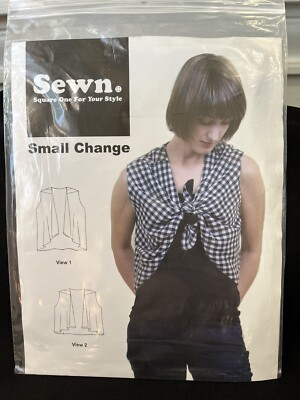 Sewn Square One For Your Style Pattern 1004 One-Piece Vest UNCUT