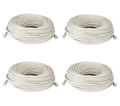 (4) 100 Feet Cat5e Ethernet Patch Cables - 4 Pack