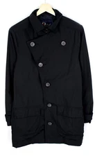 Peak Performance Carter J Coat Men's M Padded Polo Shirt Pockets Buttons