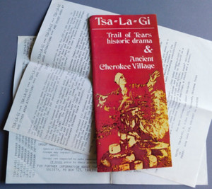 Tsa=La=Gi : Trail of Tears Drama & Cherokee Village - 1970s brochure Oklahoma