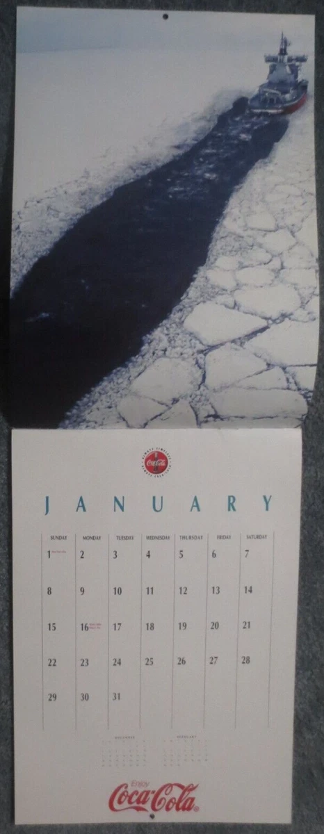 Official Bottler's Coca Cola Annual Calendar for 1995 Same as 2023 Calendar  | eBay