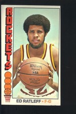 1976-77 TOPPS BASKETBALL JUMBO CARD ED RATLEFF #18 EX-EX/MT ROCKETS
