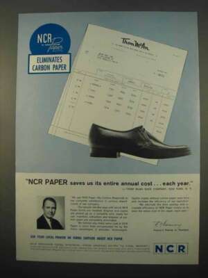 1963 NCR Paper Ad - Saves Us Its Entire Annual Cost