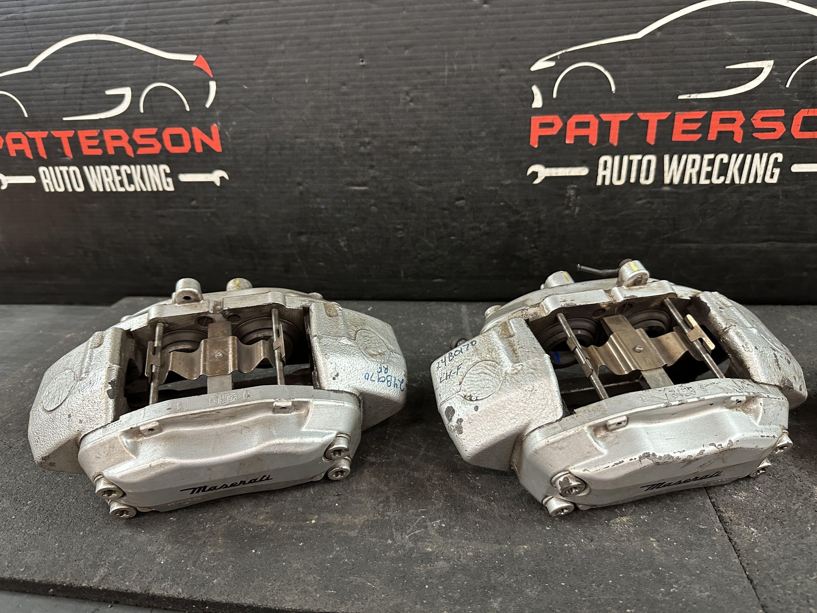 03-12 MASERATI QUATTROPORT FRONT & REAR LEFT & RIGHT BRAKE CALIPERS 74K 20833300