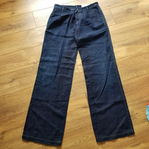 Womens GAS Blue wide leg jeans trousers 