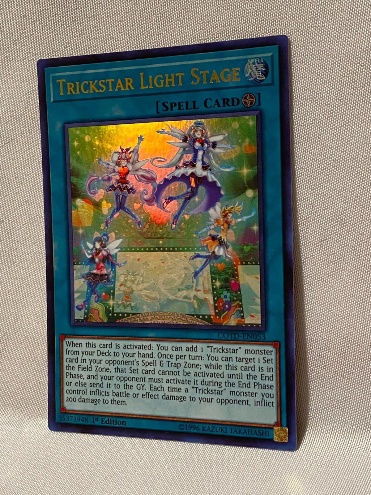 YuGiOh Trickstar Light Stage Ultra Rare 1st Edition COTDEN053 eBay