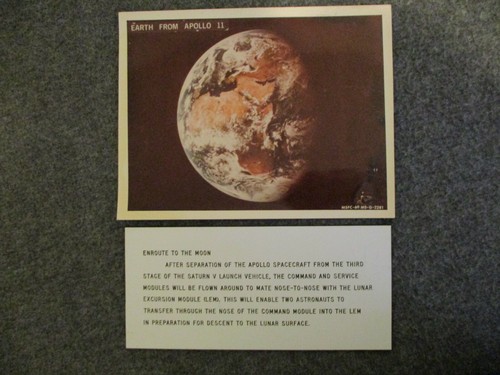 NASA MSFC APOLLO 11 EARTH 1ST GEN PHOTO KODAK PAPER+ SPACE & ROCKET DISPLAY SIGN
