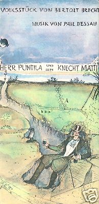 Theaterprogramm, Berliner Ensemble, Herr Puntila und sein Knecht Matti, 1979/80