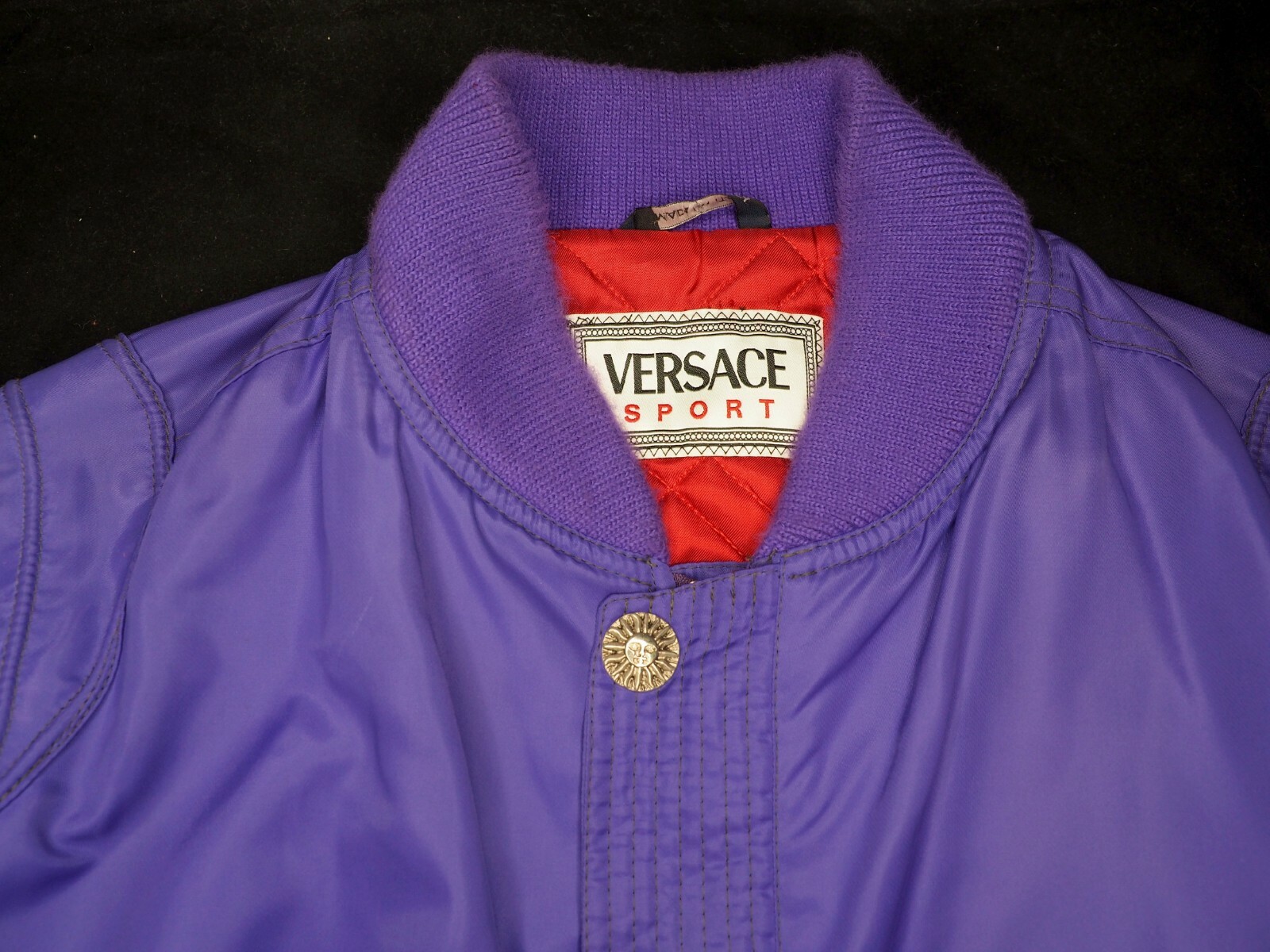 versace purple jacket