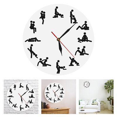 Lustige Wanduhr Sex Sexuelle Stellungen Vorspiel Bild Wandbehang Uhr