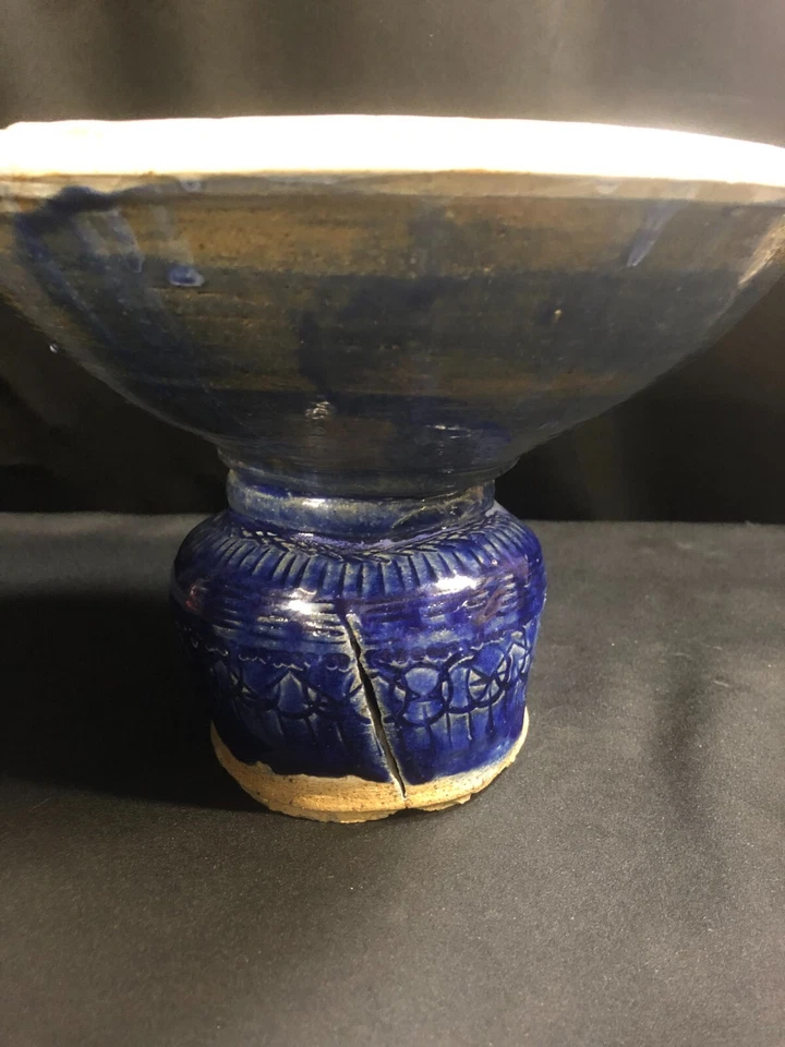 Cuenco decorativo de cerámica artística inusual. Es único en su tipo y no son réplicas. 11"x9" Foto 4 de 4