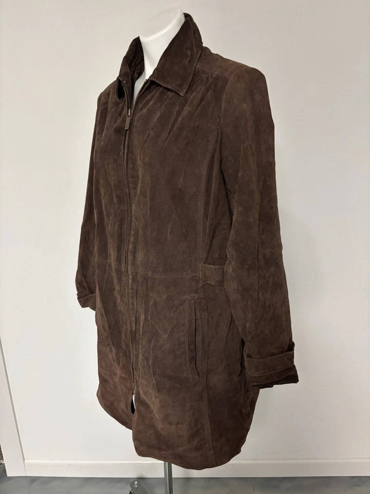 Женское замшевое пальто Eddie Bauer Seattle размер 1X - Изображение 3 из 4