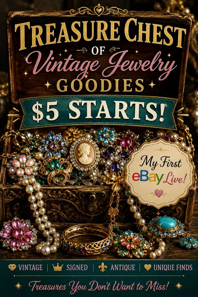 Vintage To Modern  Live Jewelry Show Sunday 3:00 PM PST