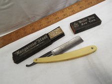 Straight Razor Wester Bros 6/8 Vanity Shaving Manganese Steel Anchor Germany