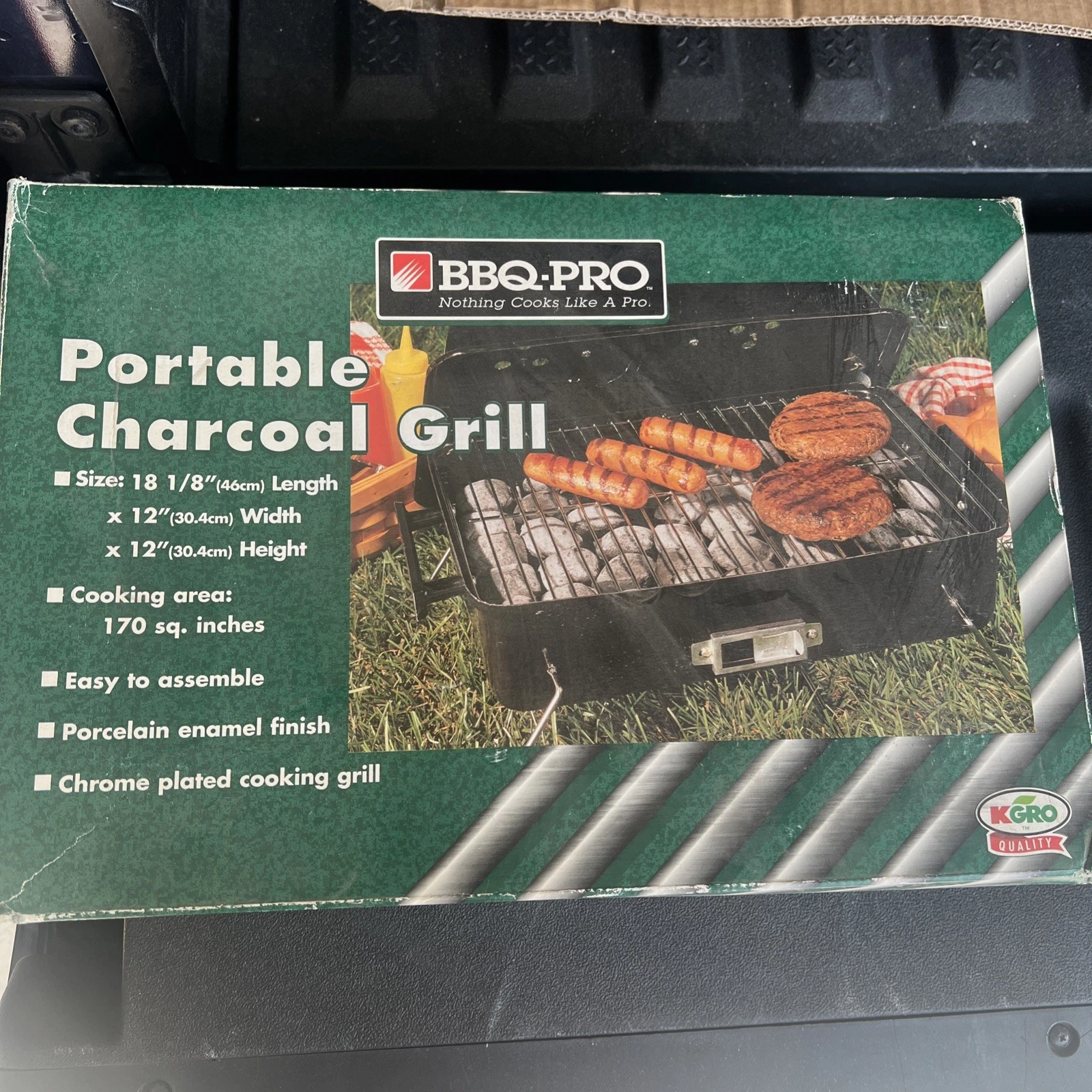 BBQ-PRO Portable Charcoal Grill. 18/12/12