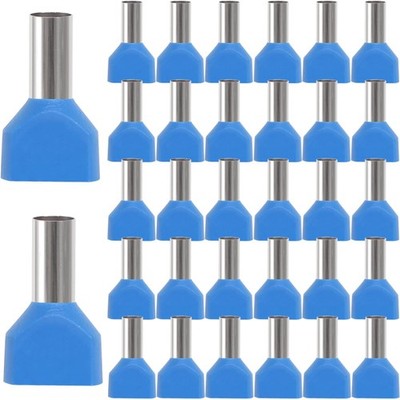 Twin Aderendhülsen 16mm² Kupfer isoliert Quetschverbinder 100 Stück
