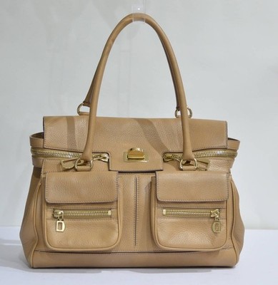 Max Mara Margaux HandBag Camel Beige Light Brown Double Pocket Used