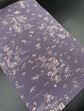 Kimono Konjaku Club Luxury Polyester Obi Nagoya Flower Pattern Used Japan