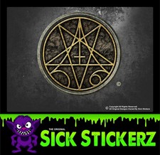 Morbid Satan Devil angel 666 Pentagram Vinyl Decal Sticker Emo Goth Hell Evil