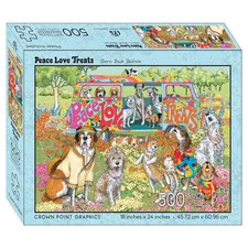 Peace Love Treats 500 Piece Soft Touch Jigsaw Puzzle Crown Point New