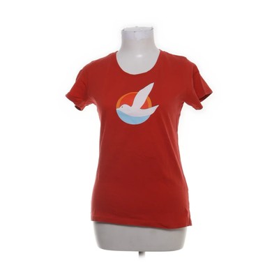 Earth Positive, T-shirt, Größe: M, Rot, Bio-Baumwolle, Print, Damen #u1K