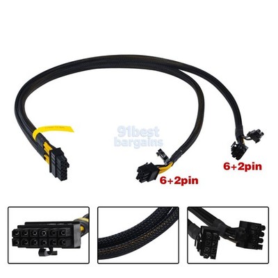 GPU Power Supply Cable for Dell Precision T7960 7960 Tower 12pin to Dual 8pin