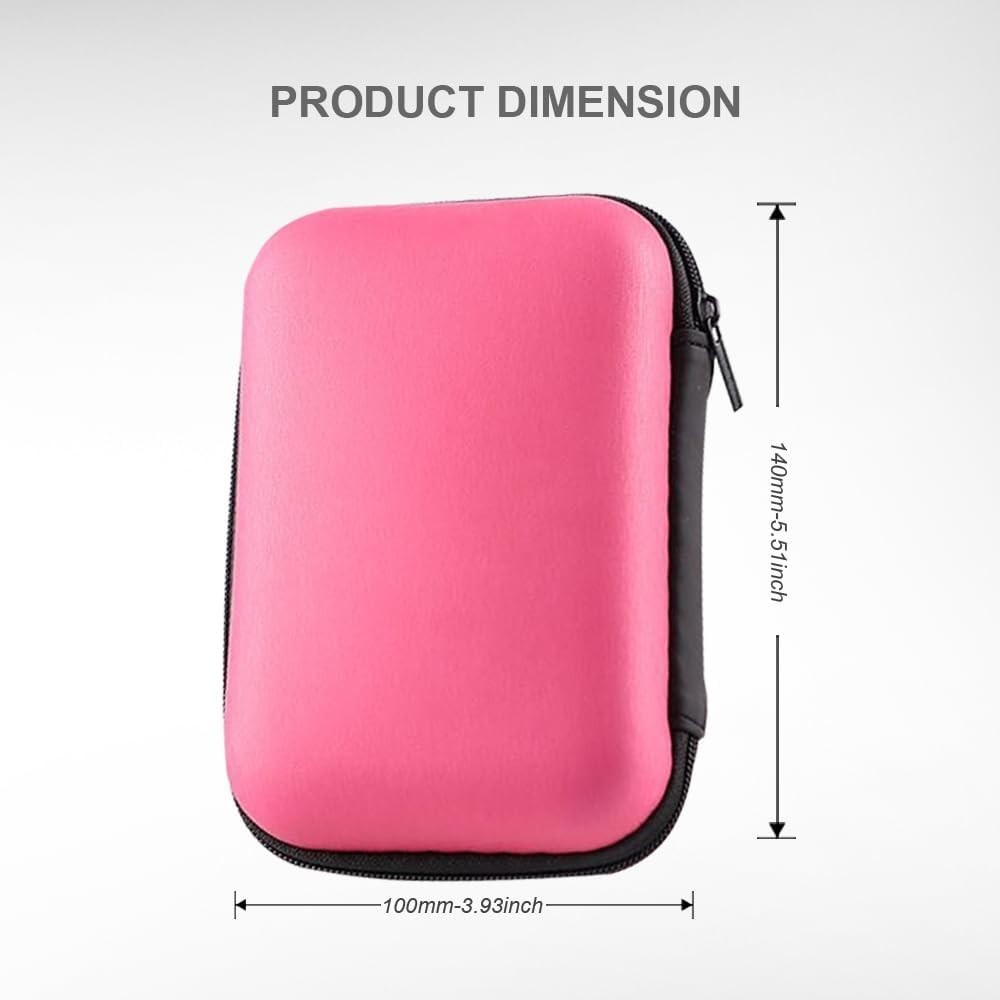 Hard Drive Carrying Case Storage Organizer Bag Multi-Purpose Universal Carry ...