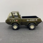 Vintage 1974-75 Tonka Army Pickup Truck G-452-8 Pressed Steel (1738)