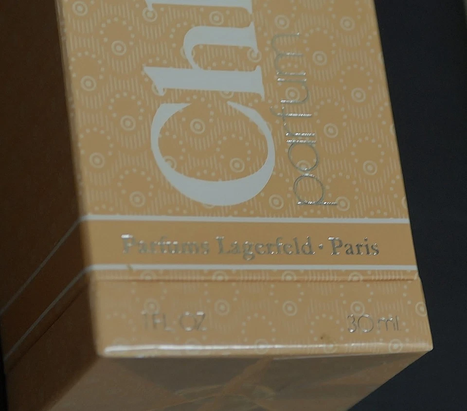 Vtg CHLOE by KARL LAGERFELD splash PURE PARFUM 1 oz 30 ml OLD FORM. LARGE SEALED - Image 3 of 4