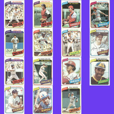 Topps Baseball Stars of 1980- U pick - Ryan, Rose, Schmidt, Brett NM