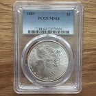 1889 P Morgan Silver Dollar PCGS MS64 Better Date Morgan Slight Toning