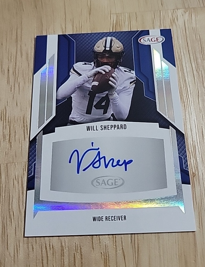 2024 SAGE WILL SHEPPARD Silver Autograph #A-WS Rookie Auto RC Colorado SP